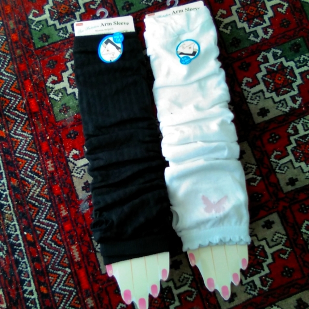 Arm sleeves for women's 2 pairs